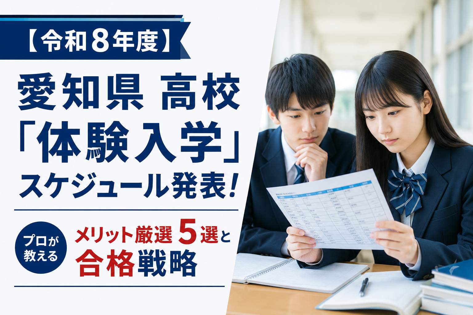愛知県立高校体験入学スケジュール発表
